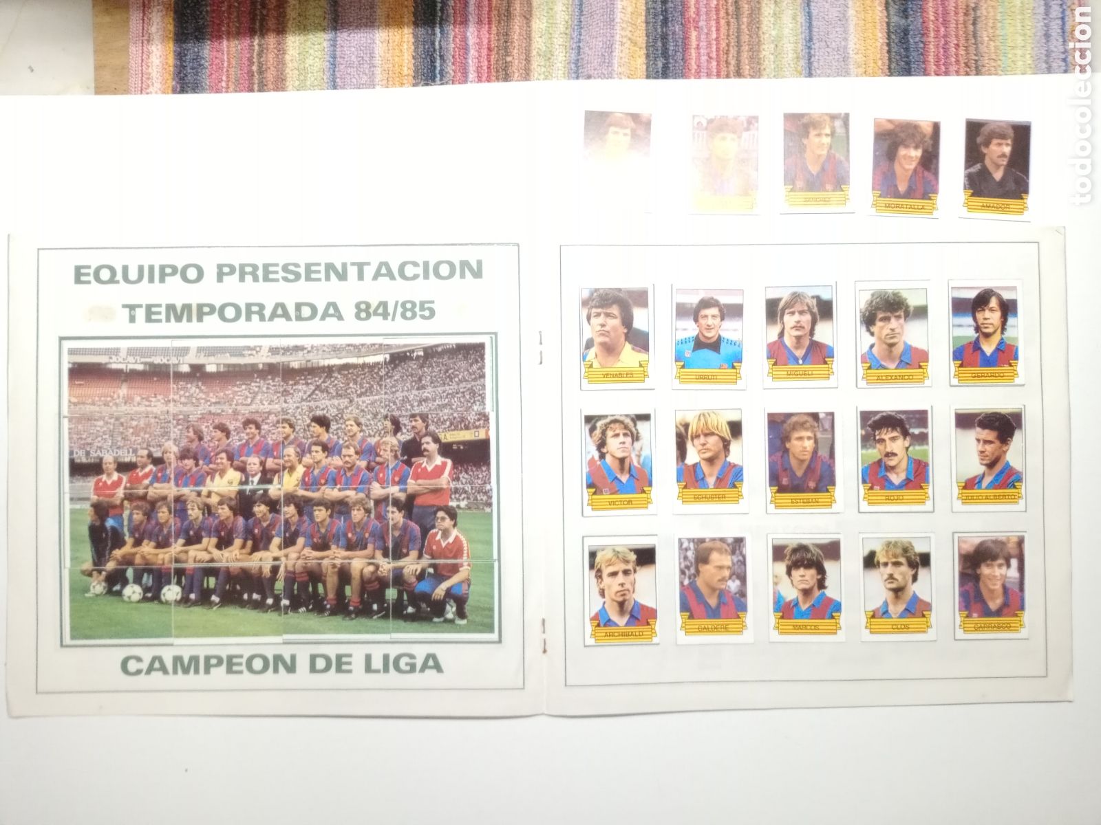 &Aacute;lbum de f&uacute;tbol completo: BAR&Ccedil;A CAMPE&Oacute;N 84-85 COMPLETO - Foto 4