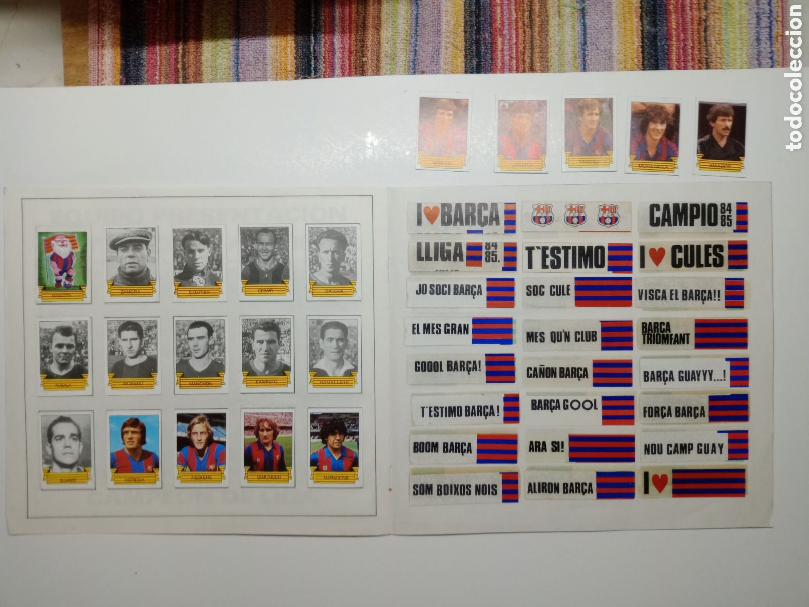 &Aacute;lbum de f&uacute;tbol completo: BAR&Ccedil;A CAMPE&Oacute;N 84-85 COMPLETO - Foto 5