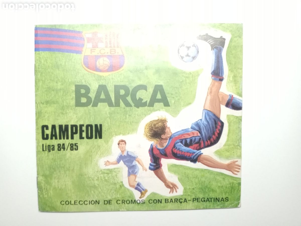 &Aacute;lbum de f&uacute;tbol completo: BAR&Ccedil;A CAMPE&Oacute;N 84-85 COMPLETO - Foto 1