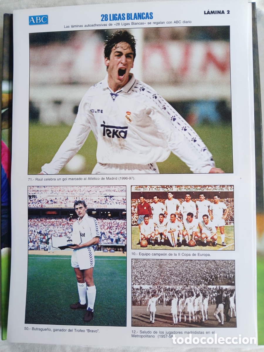 &Aacute;lbum de f&uacute;tbol completo: 2001 LAS 28 LIGAS BLANCAS ABC - Foto 3