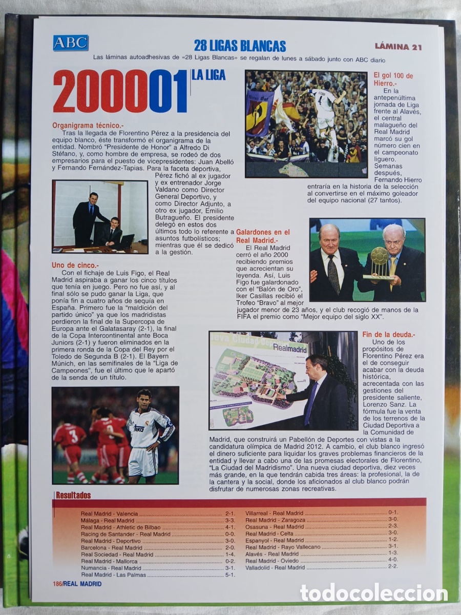 &Aacute;lbum de f&uacute;tbol completo: 2001 LAS 28 LIGAS BLANCAS ABC - Foto 21