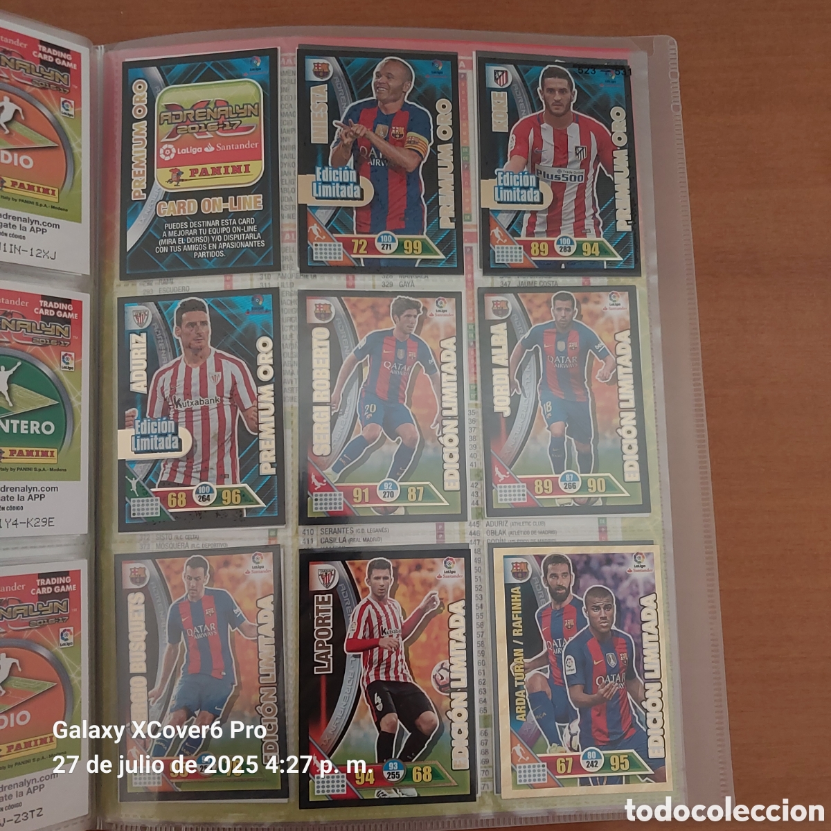 &Aacute;lbum de f&uacute;tbol completo: Adrenalyn 16 17 completa - Foto 29