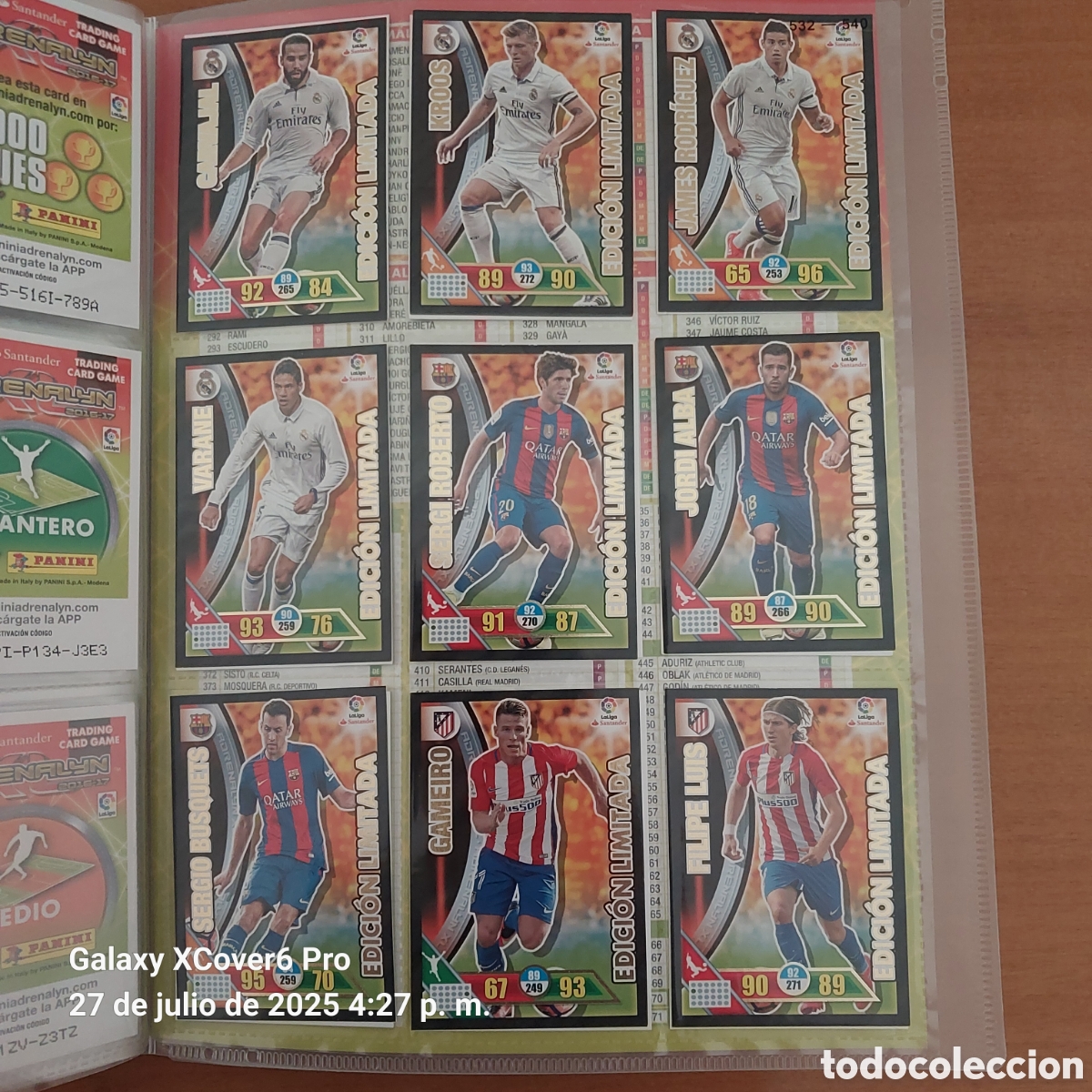 &Aacute;lbum de f&uacute;tbol completo: Adrenalyn 16 17 completa - Foto 30