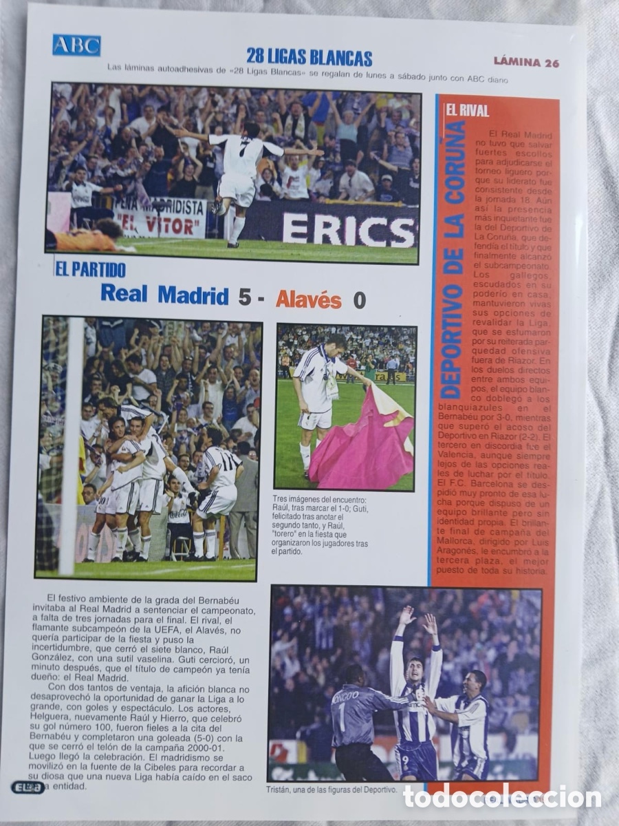 &Aacute;lbum de f&uacute;tbol completo: 2001 LAS 28 LIGAS BLANCAS - Foto 10