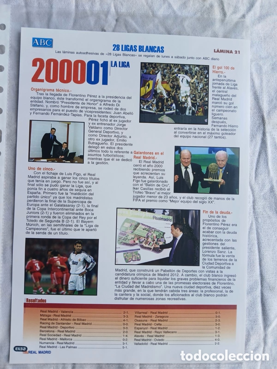 &Aacute;lbum de f&uacute;tbol completo: 2001 LAS 28 LIGAS BLANCAS - Foto 17