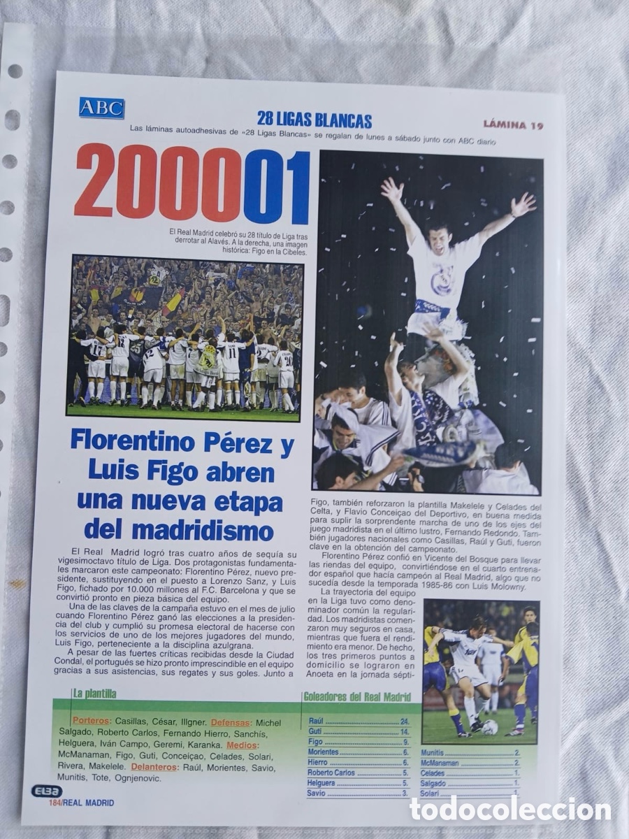 &Aacute;lbum de f&uacute;tbol completo: 2001 LAS 28 LIGAS BLANCAS - Foto 20
