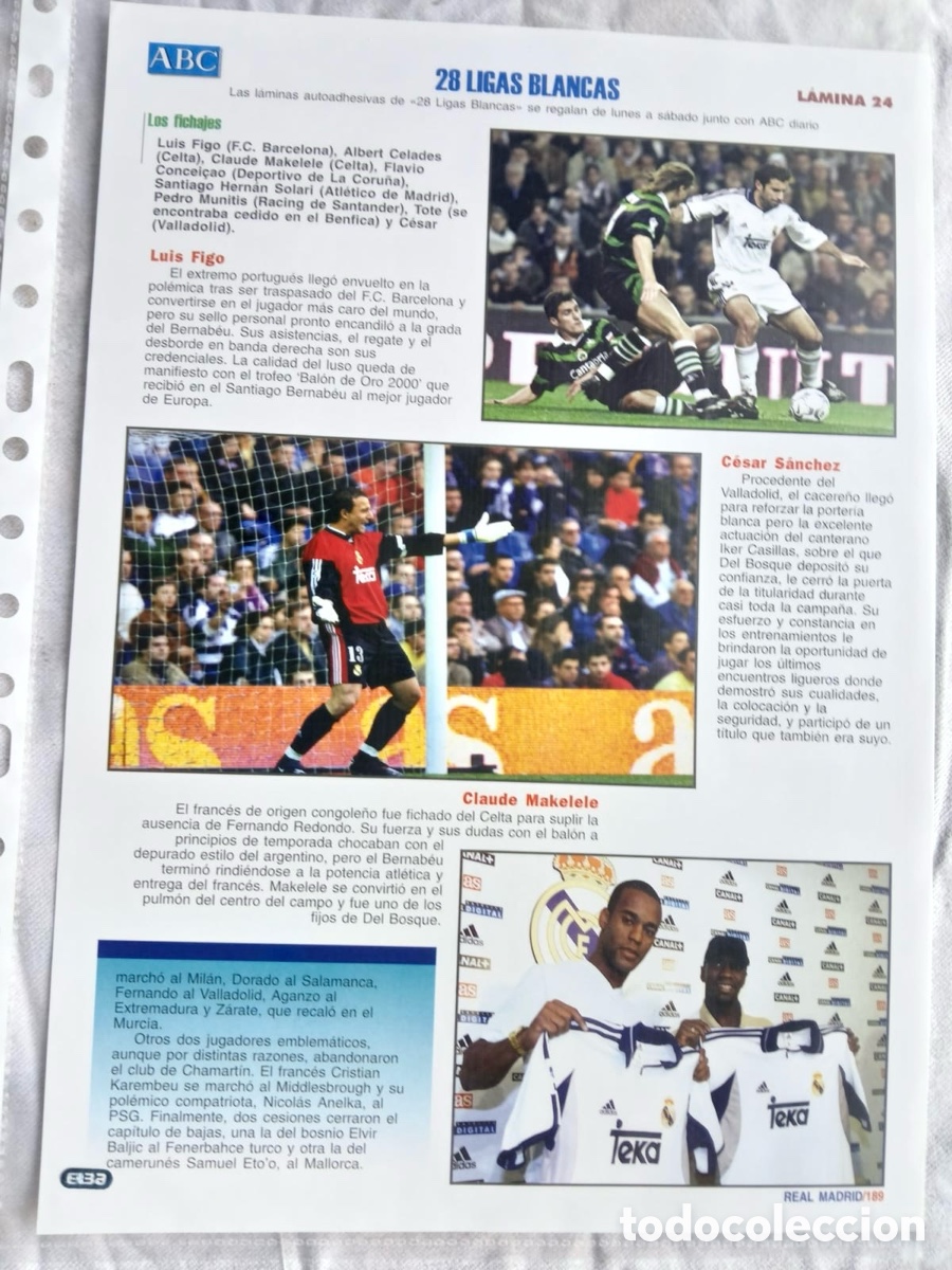 &Aacute;lbum de f&uacute;tbol completo: 2001 LAS 28 LIGAS BLANCAS - Foto 23