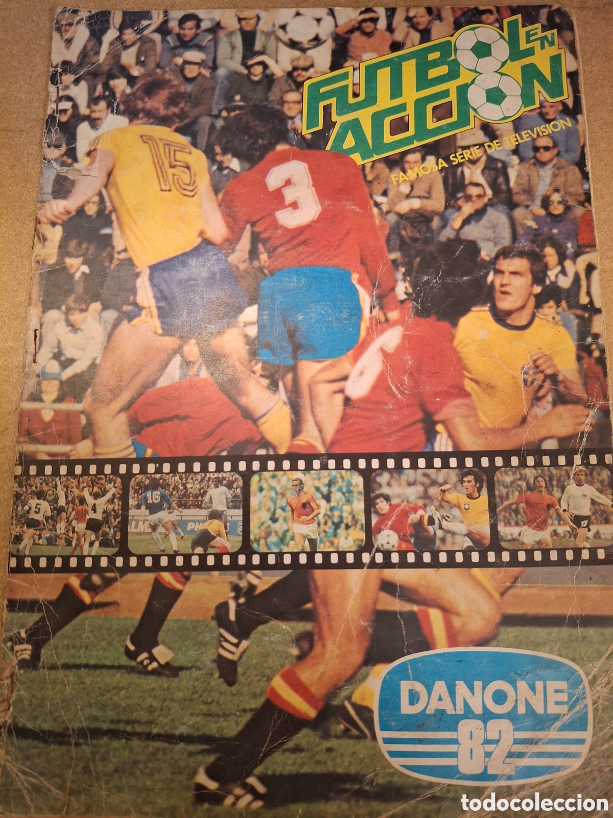&Aacute;lbum de f&uacute;tbol completo: ALBUM DE CROMOS FUTBOL EN ACCION, DANONE 82, COMPLETO MUNDIAL 82