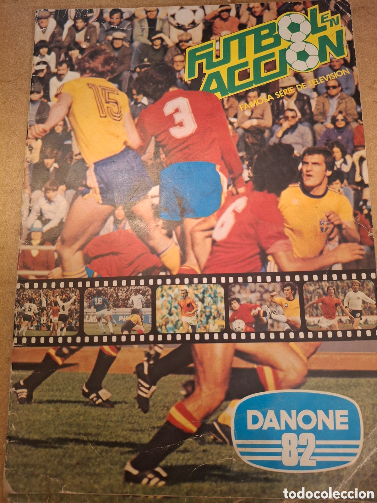 &Aacute;lbum de f&uacute;tbol completo: ALBUM DE CROMOS FUTBOL EN ACCION, DANONE 82, COMPLETO MUNDIAL 82