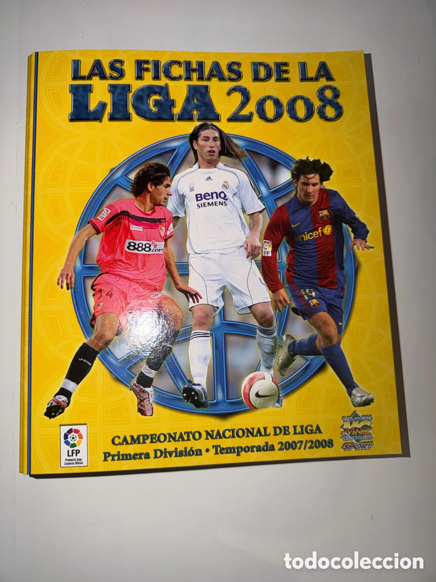 Caderneta de futebol completa: &Aacute;lbum cromos Liga 2007/2008