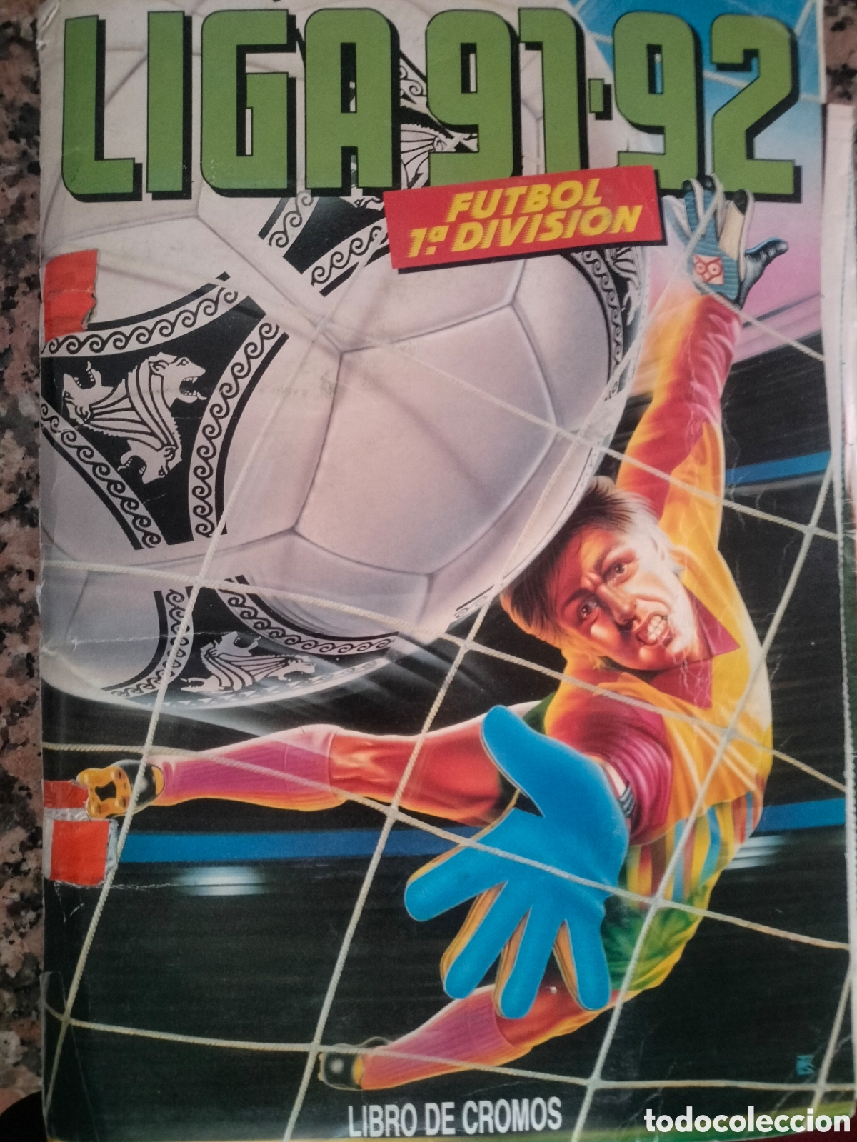 &Aacute;lbum de f&uacute;tbol completo: Cromos Liga Este a&ntilde;o 91-92