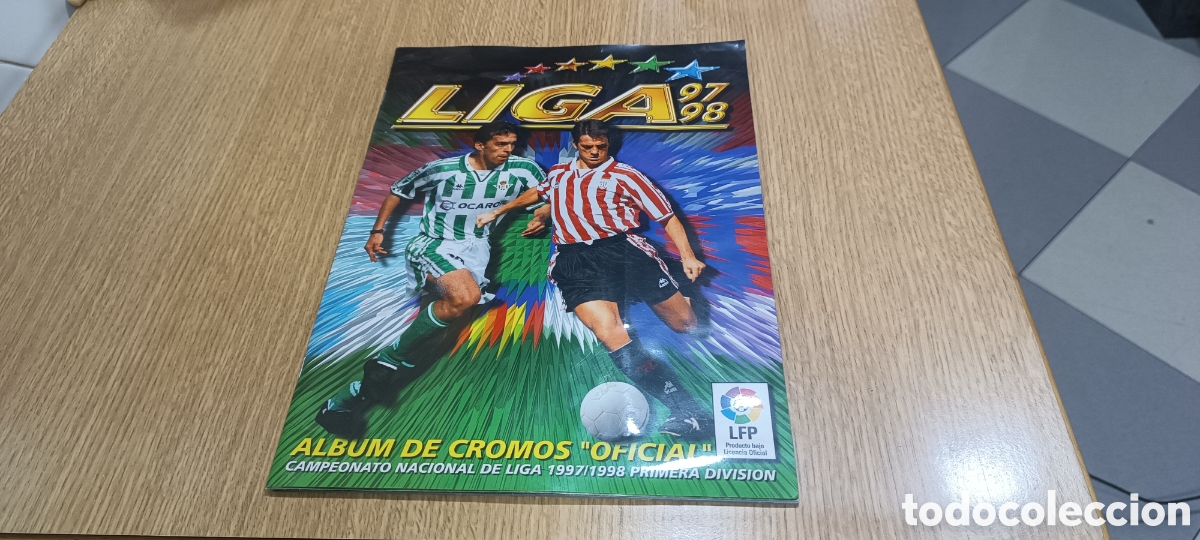 Album de football complet: ALBUM FUTBOL - LIGA ESTE 97-98 - COMPLETO - 1 CROMO POR CASILLA + ULTIMOS FICHAJES - EXCELENTE ESTAD