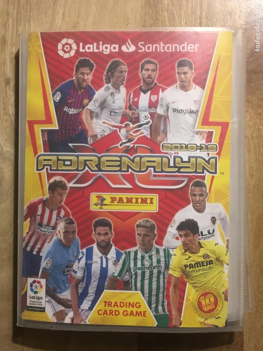 &Aacute;lbum de f&uacute;tbol completo: adrenalyn 2018 2019 18 19 panini album de cromos con 594 cromos casi completo messi