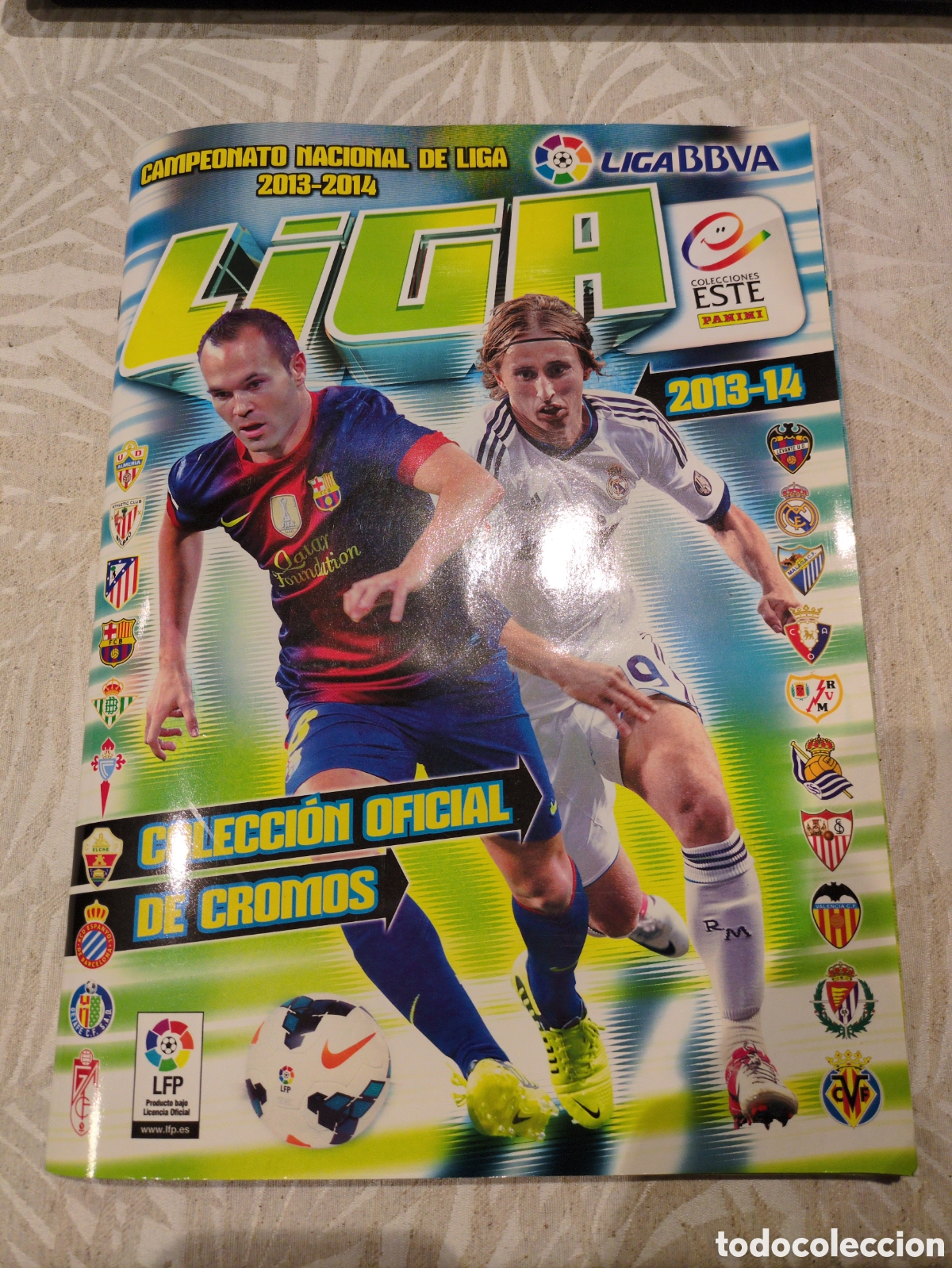 &Aacute;lbum de f&uacute;tbol completo: Liga Este 2013 - 2014 Completo +chicles +mercado invierno +cuaderno promocional Cracks