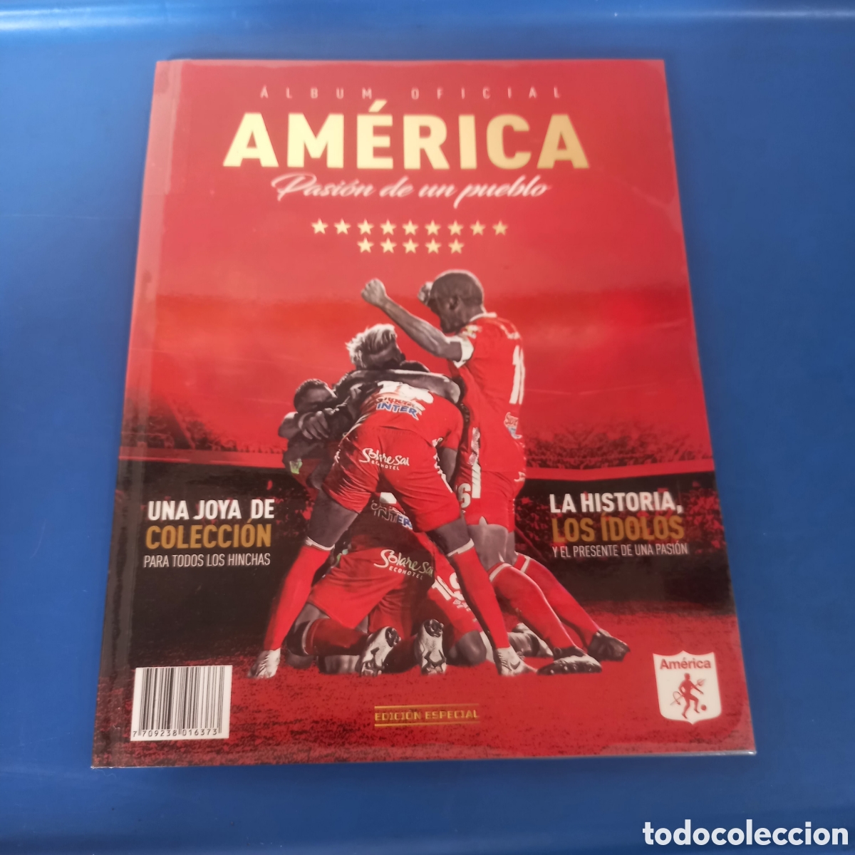 Album de football complet: ALBUM CROMOS FUTBOL CLUB AMERICA DE CALI CON IMAGENES DE LA CAMISETA 14 ESTRELLAS EDICION ESPECIAL
