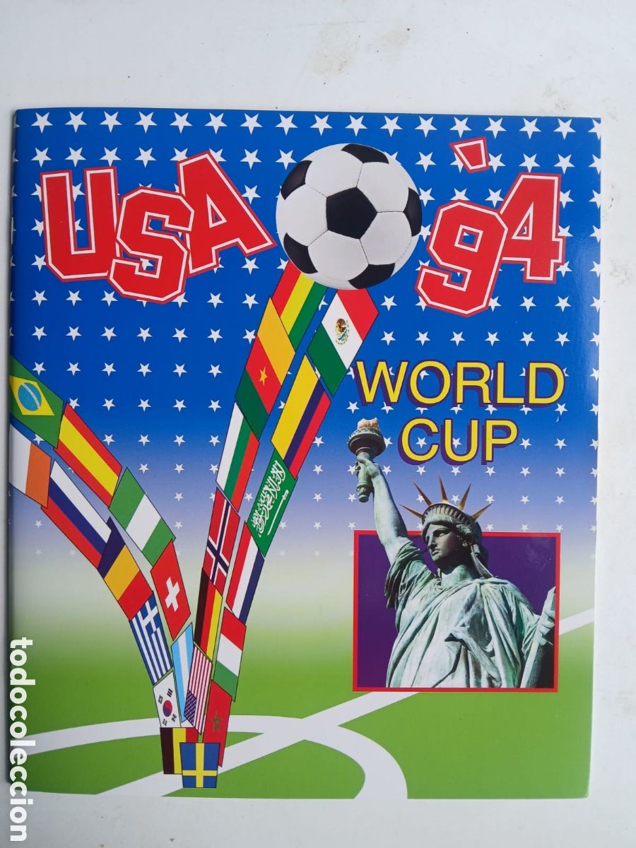 &Aacute;lbum de f&uacute;tbol completo: Mundial 1994 Panini. REPRIM 2026. Coleccion de 444 cromos sin pegar, m&aacute;s un cromo extra,m&aacute;s &aacute;lbum pl
