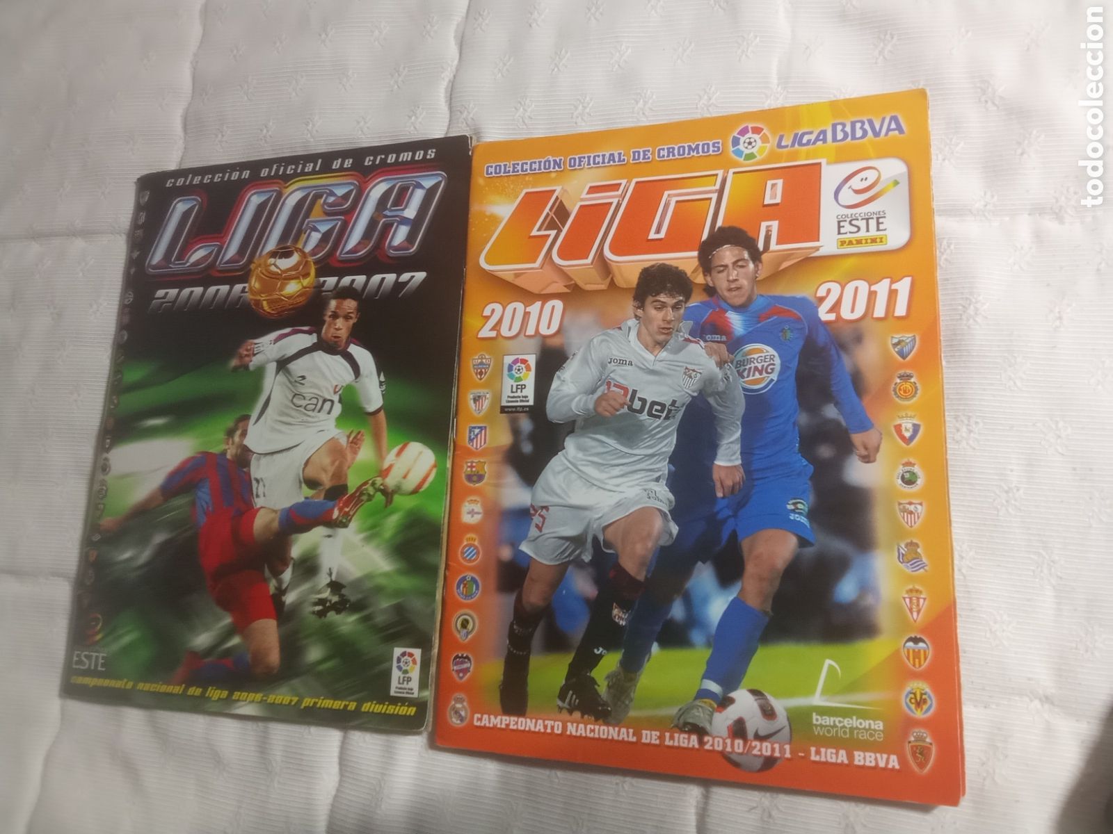 &Aacute;lbum de f&uacute;tbol completo: Albumes liga 2006/2007 y 2010/2011