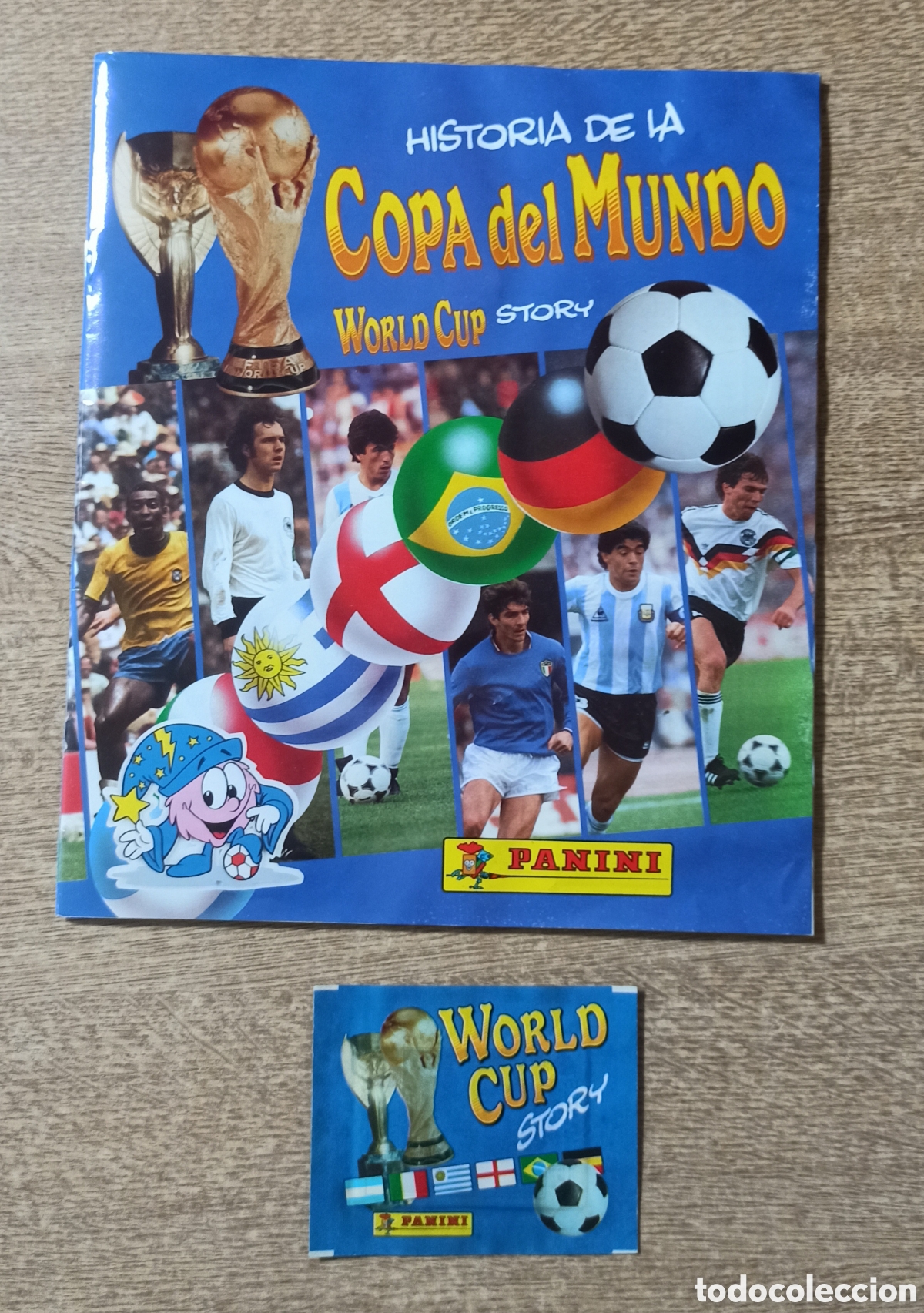 &Aacute;lbum de f&uacute;tbol completo: Historia de la Copa del Mundo World Cup Story Panini Sonric's con sobre sin abrir. Leer descripci&oacute;n