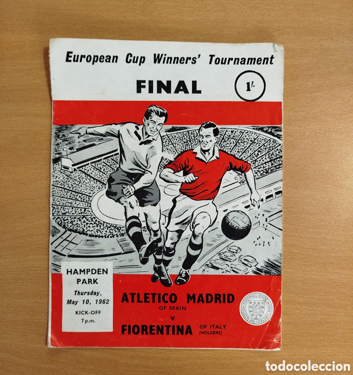&Aacute;lbum de f&uacute;tbol completo: 1962 PROGRAMA ORIGINAL FINAL RECOPA DE EUROPA ATL&Eacute;TICO DE MADRID VS FIORENTINA FUTBOL CUP WINNERS