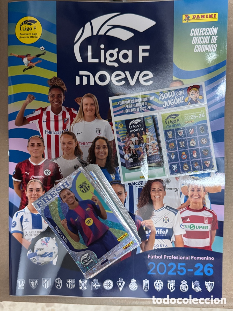 &Aacute;lbum de f&uacute;tbol completo: Colecci&oacute;n completa Liga F 2025/26