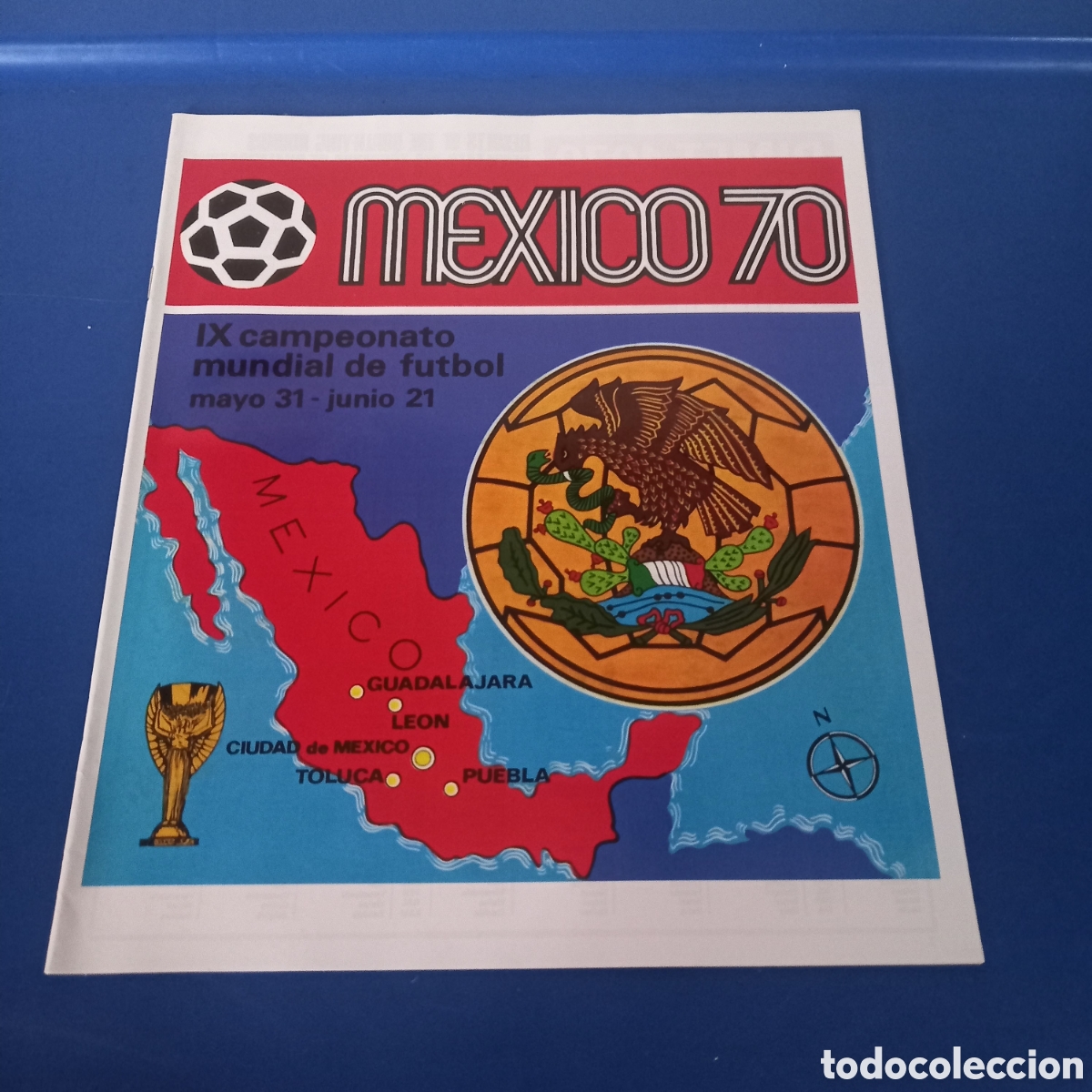 &Aacute;lbum de f&uacute;tbol completo: ALBUM PANINI MODENA PRINTED ITALY / ALBUM REVISTA FACSIMIL MUNDIAL DE FUTBOL MEXICO 70