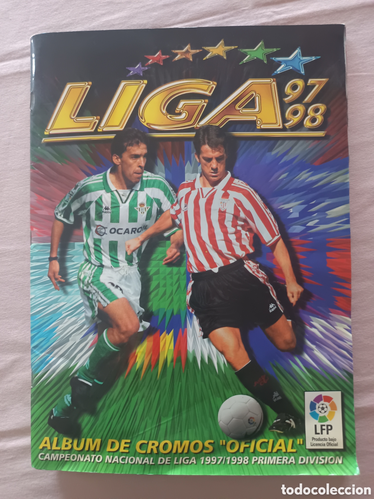 &Aacute;lbum de f&uacute;tbol completo: LIGA ESTE 1997-98 ALBUM COMPLETO CON 221 CROMOS EXTRA;BAJAS,DOBLES,COLOCAS,BISES