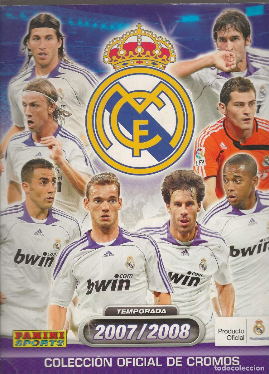 &Aacute;lbum de f&uacute;tbol completo: REAL MADRID 2007 - 2008