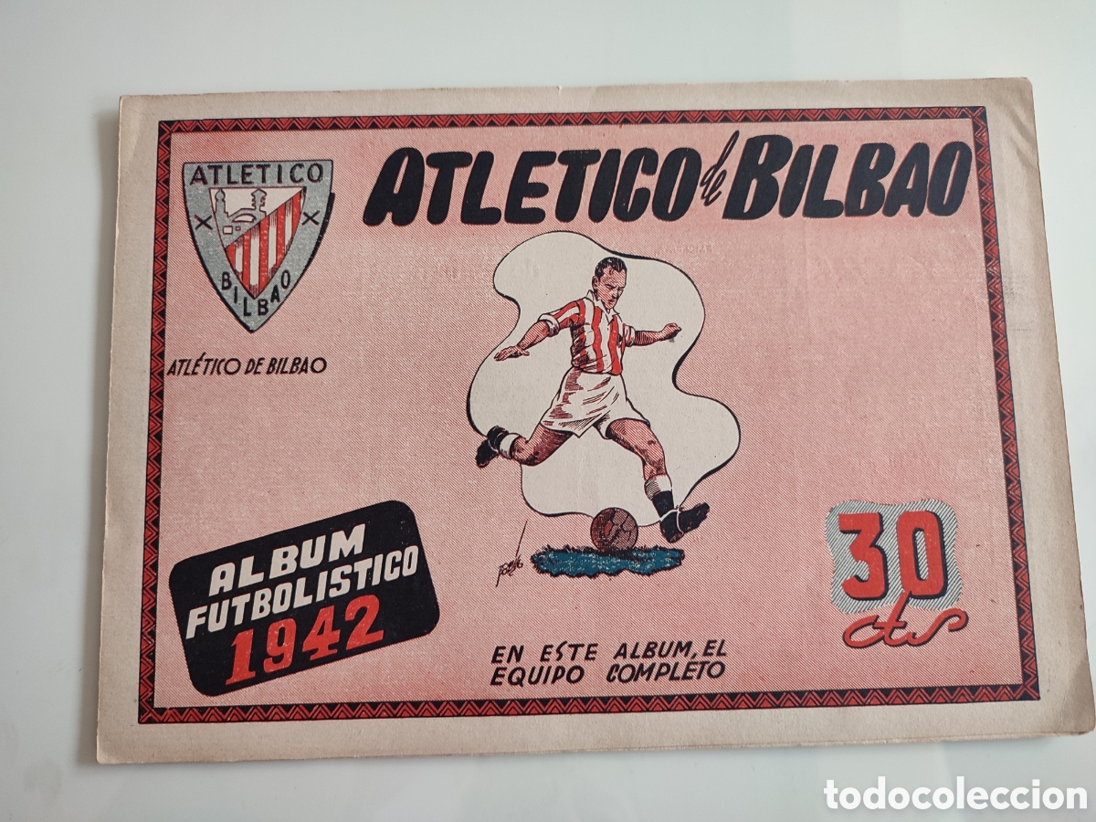 &Aacute;lbum de f&uacute;tbol completo: &Aacute;lbum futbol&iacute;stico 1942 - Athletic de Bilbao