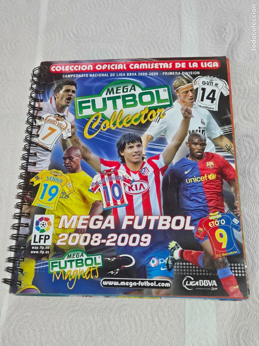 &Aacute;lbum de f&uacute;tbol completo: ALBUM COMPLETO CAMISETAS DE LA LIGA 08 09 2008 2009 MEGA FUTBOL COLLECTOR MAGNETS - leer anuncio