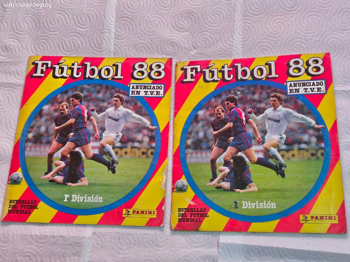 &Aacute;lbum de f&uacute;tbol completo: F&Uacute;TBOL 88 COMPLETO P&Oacute;STER MARADONA PANINI . REGALO otro album 88 leer anuncio