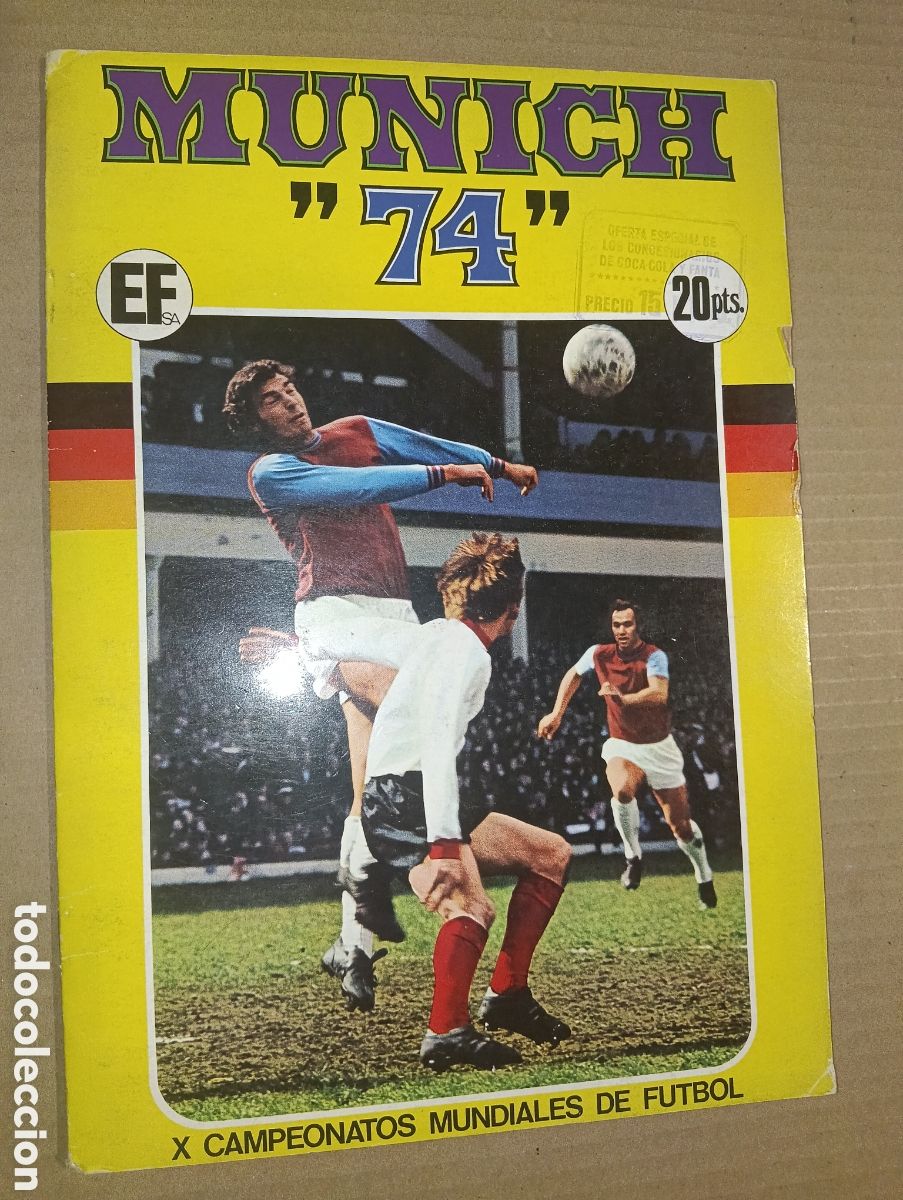 &Aacute;lbum de f&uacute;tbol completo: &Aacute;LBUM MUNDIAL MUNICH 74 COMPLETO POSTER CENTRAL FHER