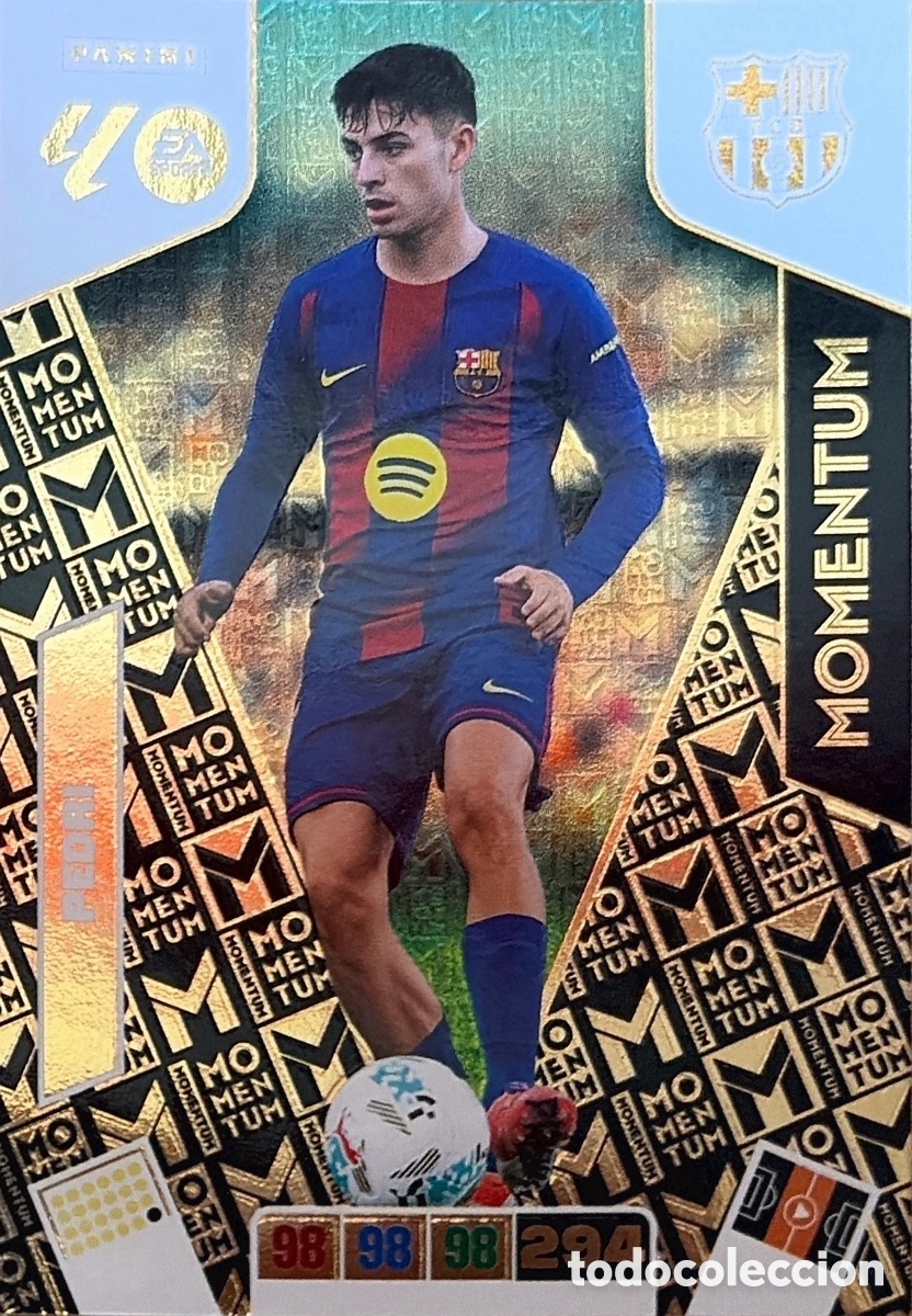 &Aacute;lbum de f&uacute;tbol completo: PEDRI -NUEVO MOMENTUM- (BARCELONA) ADRENALYN XL LIGA 2025/26 (PANINI)