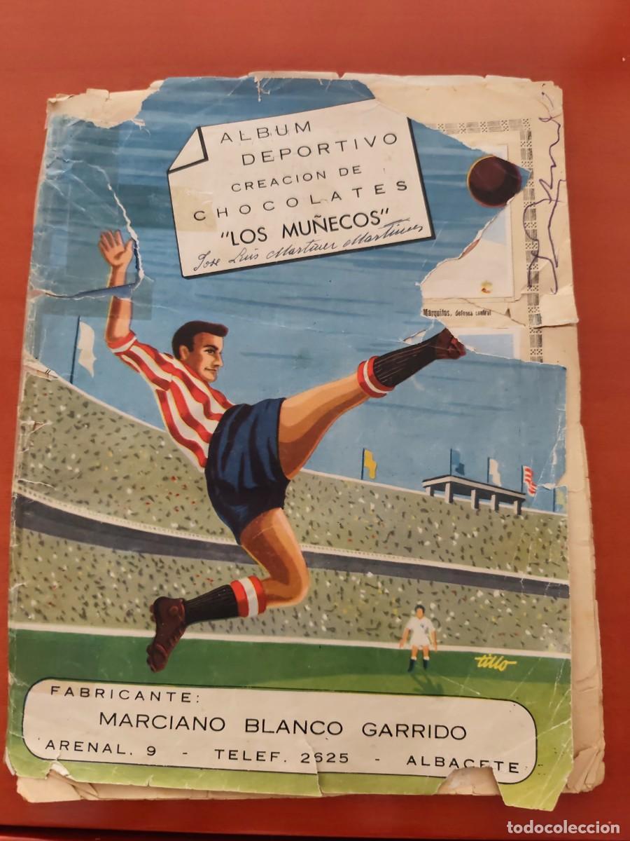 &Aacute;lbum de f&uacute;tbol completo: &Aacute;lbum deportivo creaci&oacute;n de Chocolates Los mu&ntilde;ecos. Completo