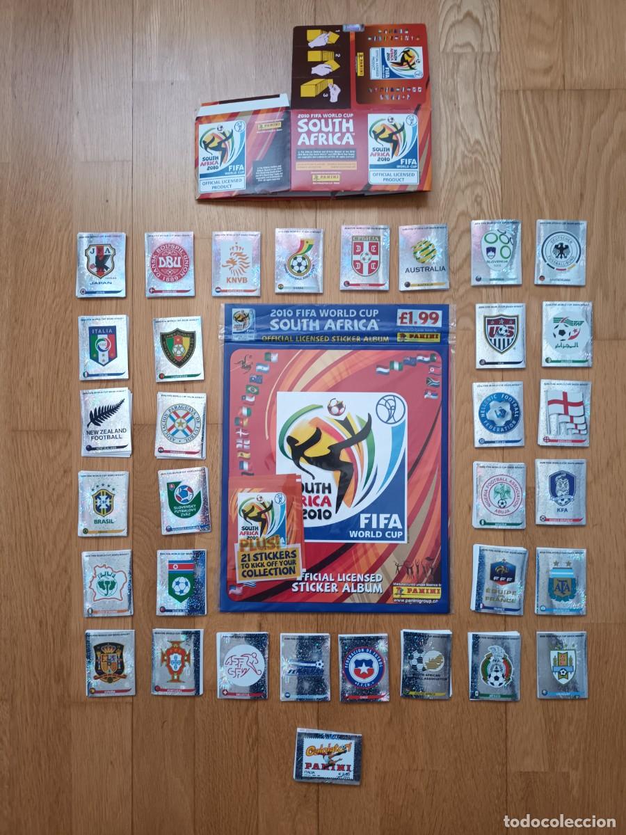 &Aacute;lbum de f&uacute;tbol completo: Starter Pack + Colecci&oacute;n completa sin pegar mundial Sud&aacute;frica 2010. Panini