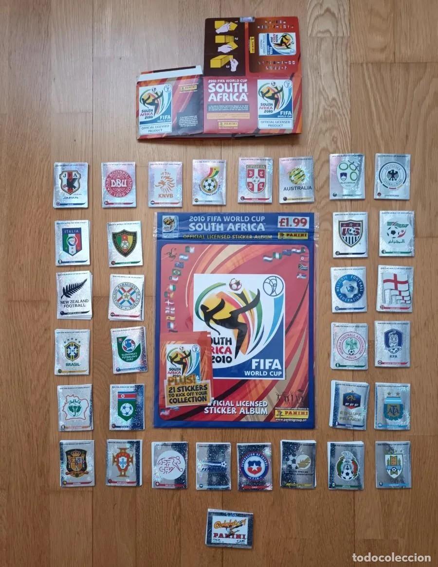 &Aacute;lbum di calcio completo: Starter Pack + Colecci&oacute;n completa sin pegar mundial Sud&aacute;frica 2010. Panini