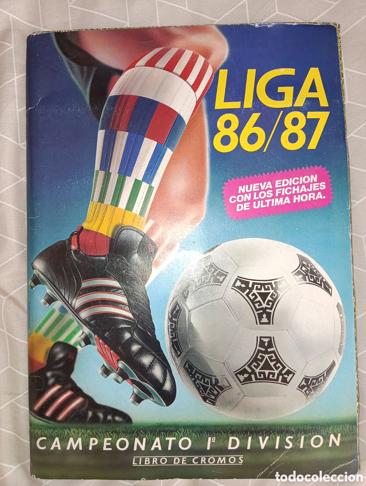 &Aacute;lbum de f&uacute;tbol completo: &Aacute;LBUM ESTE 86 87 COMPLETO COLOCAS FICHAJES