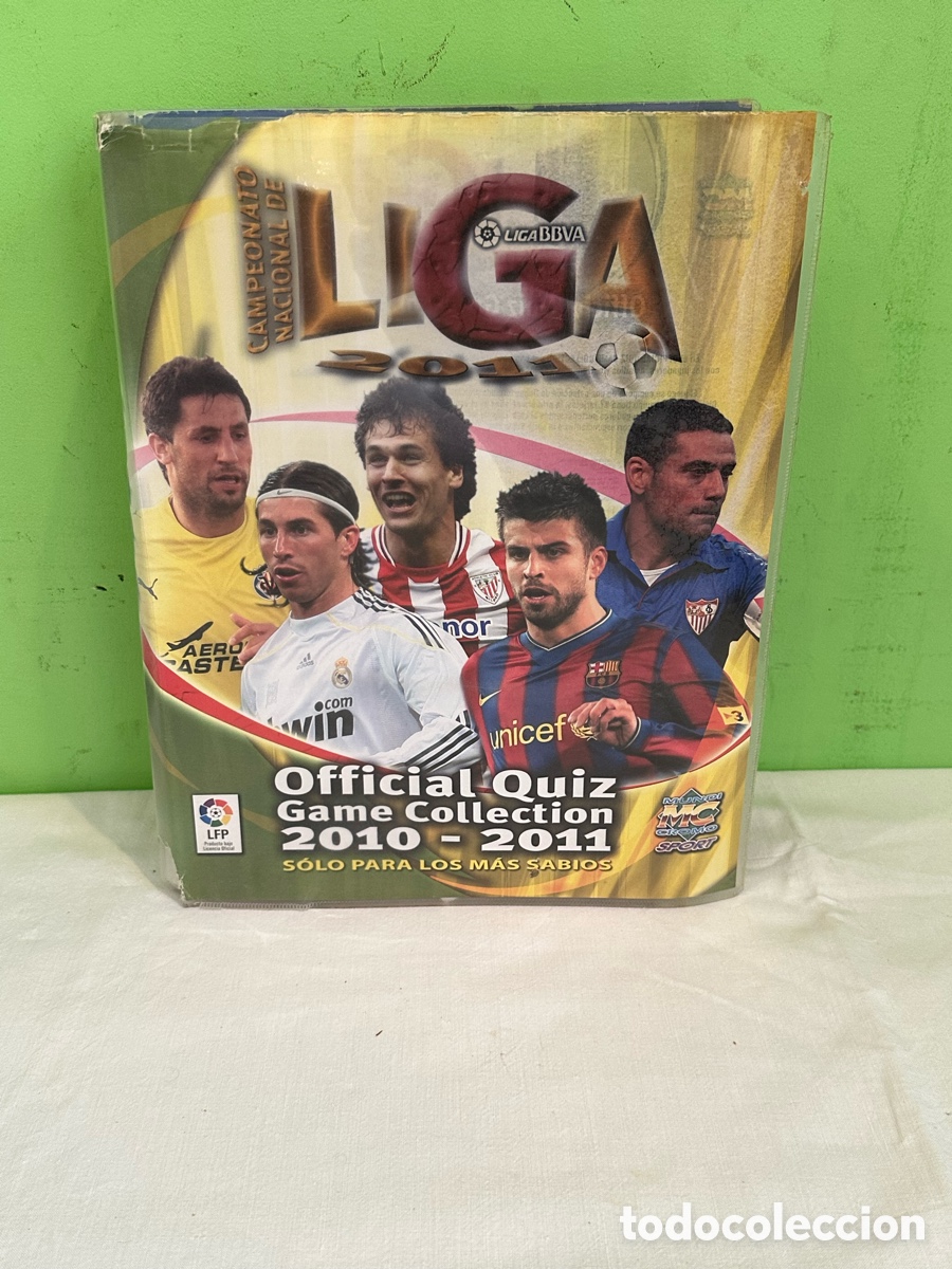 &Aacute;lbum de f&uacute;tbol completo: Lote de 608 cromos ,official Quiz Game 2010 - 2011