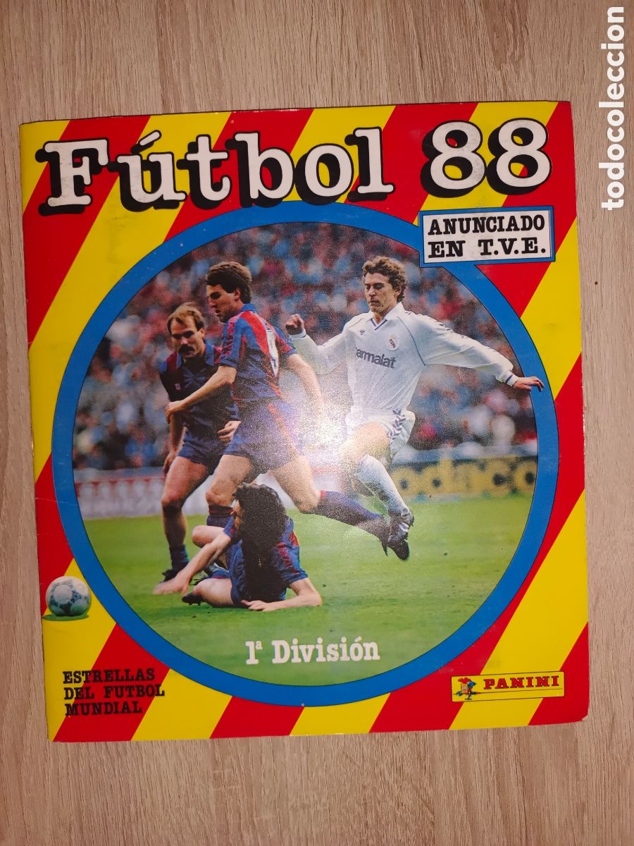 &Aacute;lbum de f&uacute;tbol completo: ALBUM PANINI CROMO CROM FUTBOL 1988. COMPLETO. EXCELENTE ESTADO