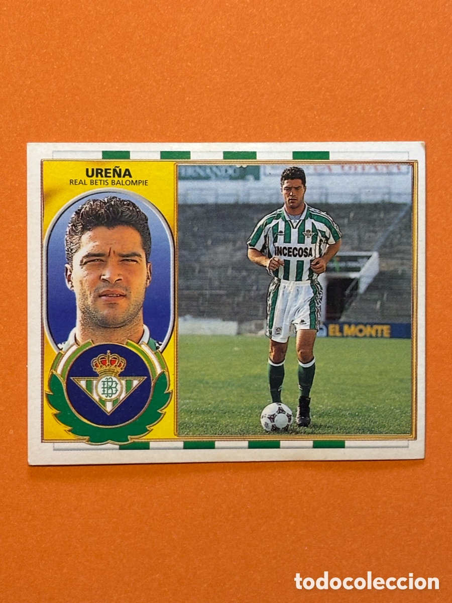 &Aacute;lbum de f&uacute;tbol completo: URE&Ntilde;A BETIS LIGA ESTE 1996/97 96 97 NUEVO SIN PEGAR