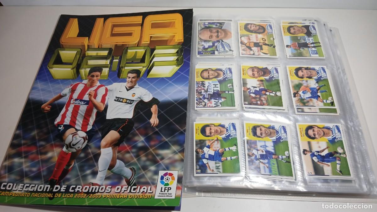 &Aacute;lbum de f&uacute;tbol completo: ALBUM LIGA 2002-03 ESTE 518 CROMOS SIN PEGAR