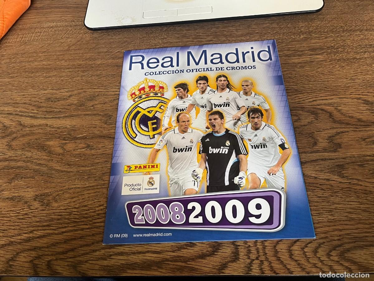 &Aacute;lbum de f&uacute;tbol completo: ALBUM CROMOS FUTBOL REAL MADRD 2008-09 COMPLETO PANINI