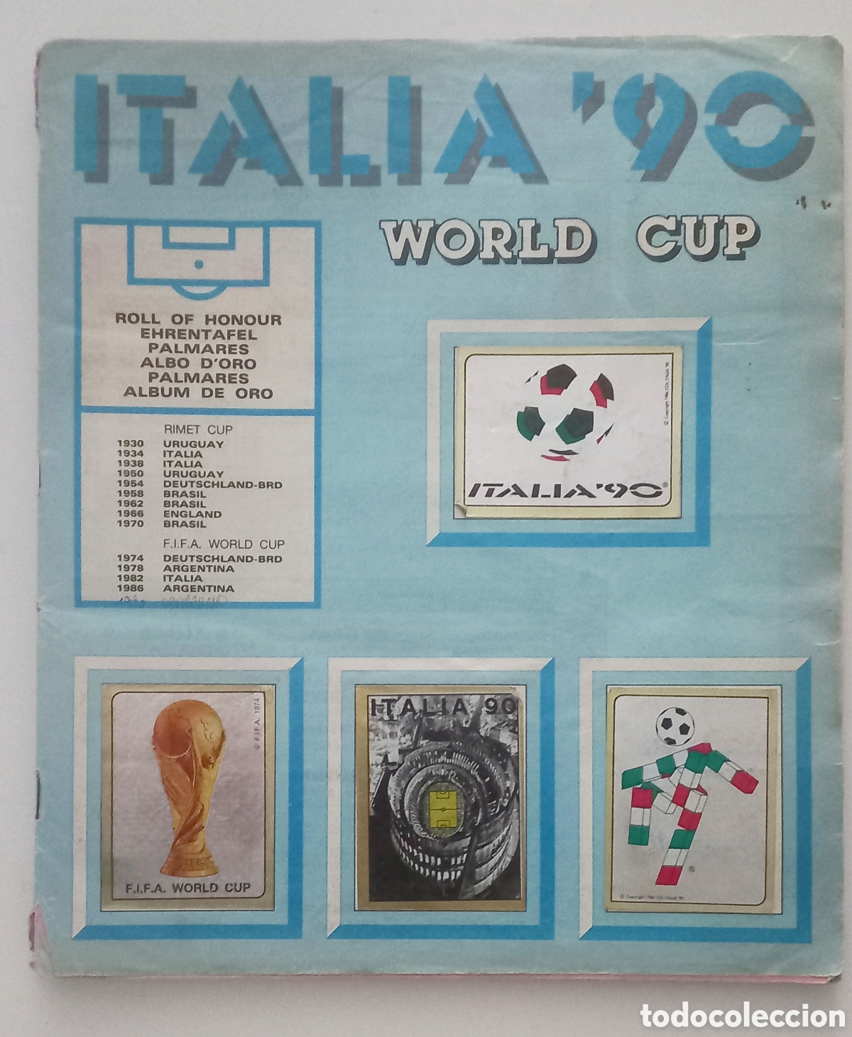 &Aacute;lbum de f&uacute;tbol completo: &Aacute;LBUM CROMOS ITALIA 90. COMPLETO (SIN PORTADA) PANINI