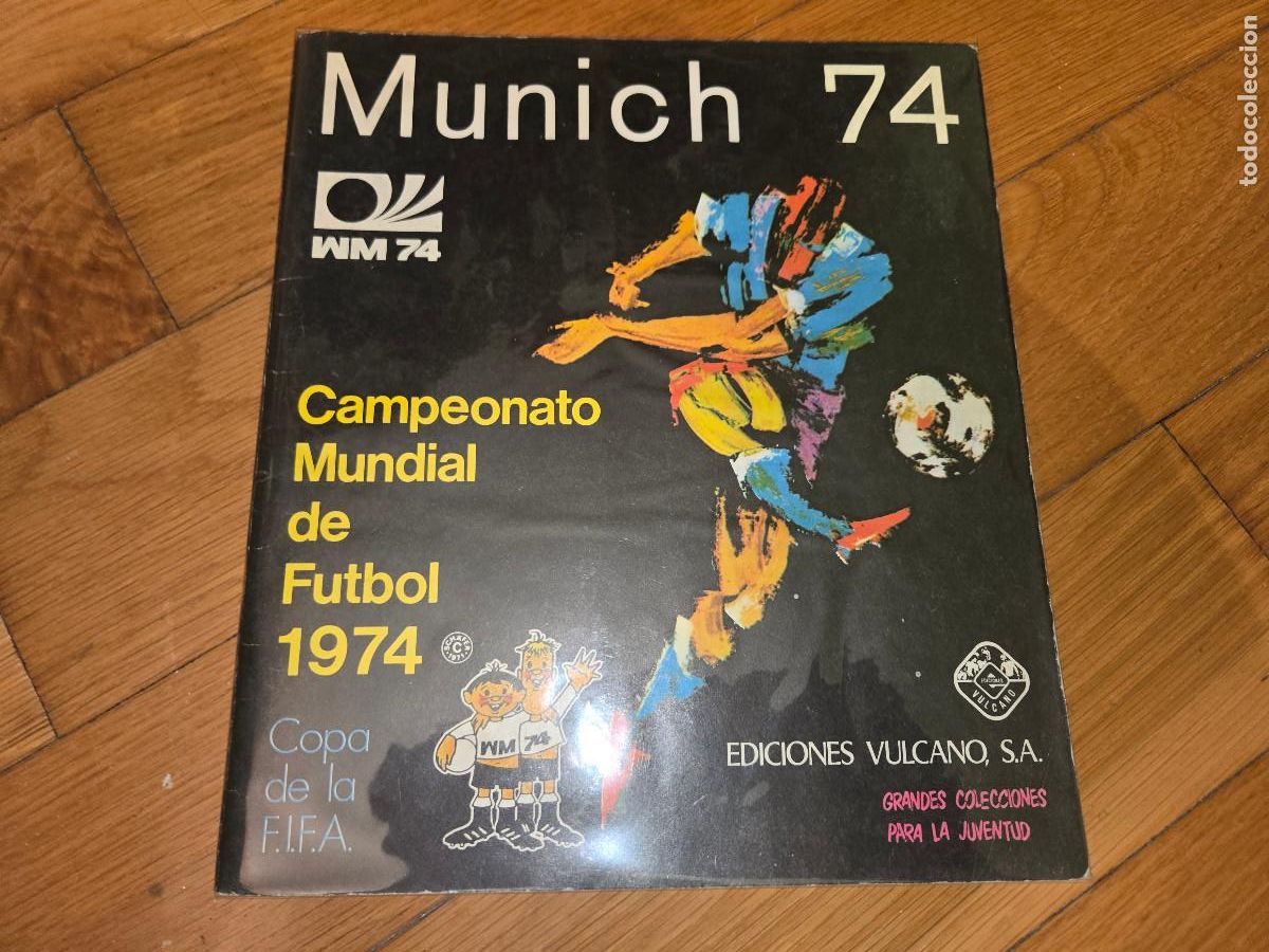 &Aacute;lbum de f&uacute;tbol completo: Album Mundial 1974 Vulcano (Completo)