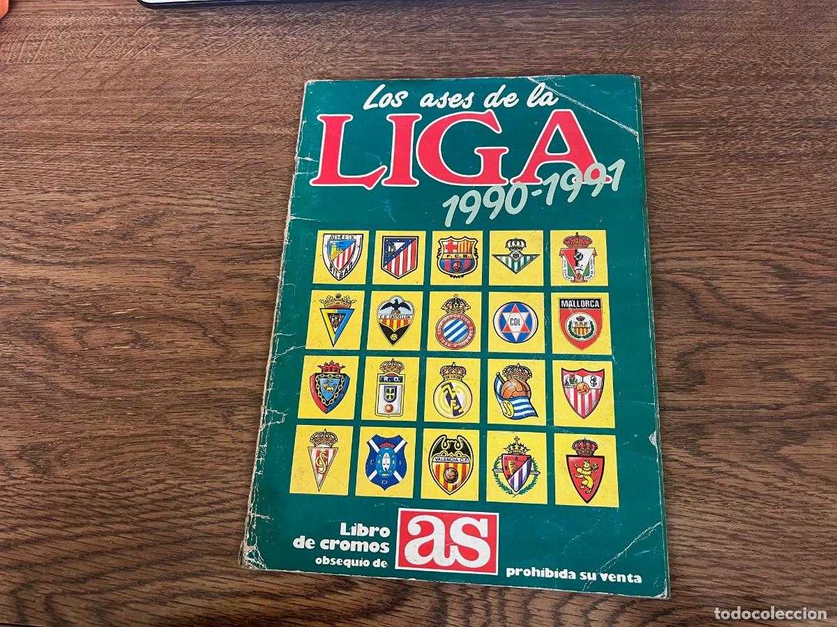 &Aacute;lbum de f&uacute;tbol completo: ALBUM CROMOS FUTBOL LOS ASES DE LA LIGA 1990-1991 COMPLETO