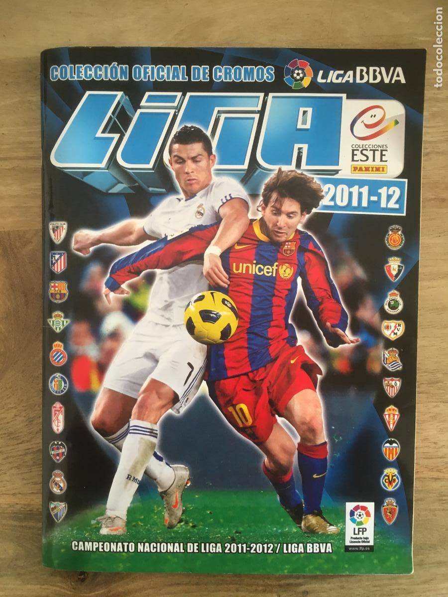 &Aacute;lbum de f&uacute;tbol completo: liga 2011 2012 11 12 album cromos ediciones este completo 576 cromos perfecto estado messi