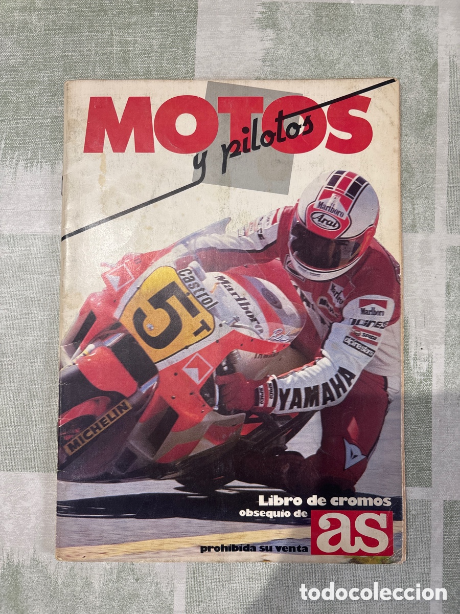 &Aacute;lbum de f&uacute;tbol completo: ALBUM COMPLETO AS COCHES Y MOTOS Y PILOTOS EN BUEN ESTASO