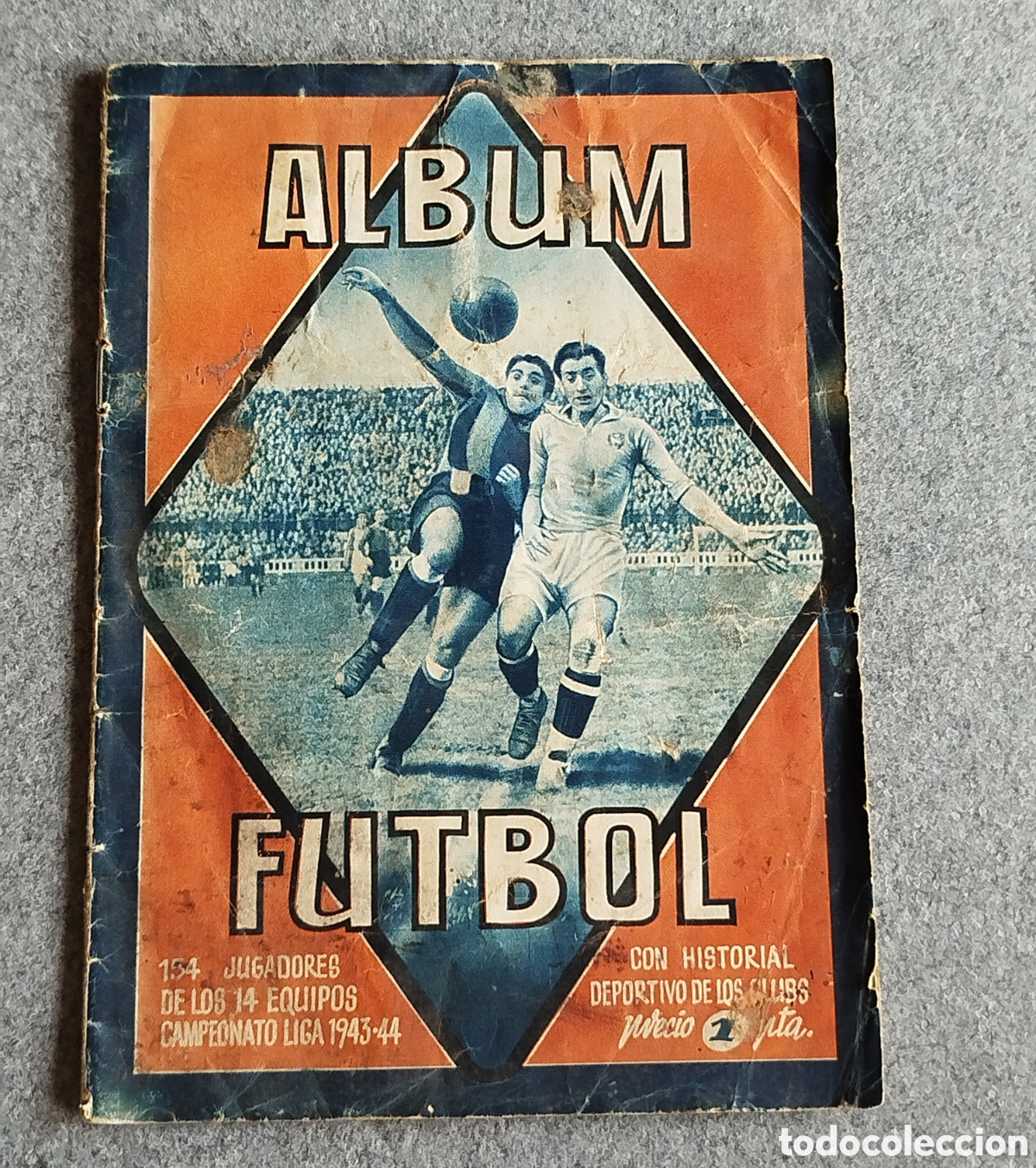 &Aacute;lbum de f&uacute;tbol completo: ALBUM COMPLETO FUTBOL 1943 1944 43 44 CAMPEONATO LIGA 154 JUGADORES 14 EQUIPOS CROMOS NO BRUGUERA
