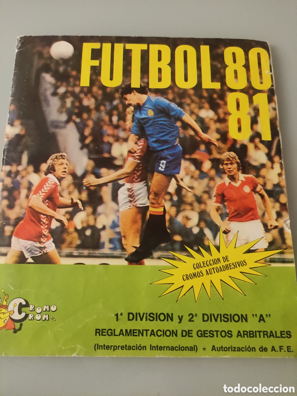 &Aacute;lbum de f&uacute;tbol completo: Album cromos cromm 80/81