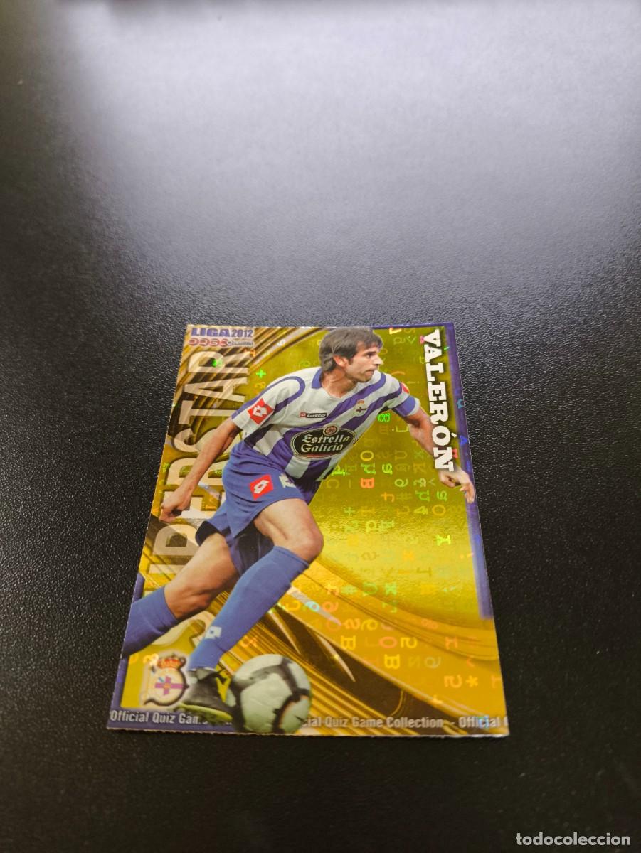 &Aacute;lbum de f&uacute;tbol completo: 731 VALERON FONDO LETRAS DEPORTIVO CORU&Ntilde;A MUNDICROMO LIGA 2011 2012 11 12 PLATINUM NO PANINI ESTE