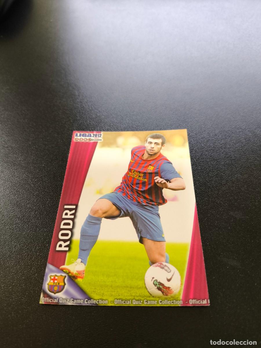 &Aacute;lbum de f&uacute;tbol completo: 790 RODRI BARCELONA B MUNDICROMO LIGA 2011 2012 11 12 PLATINUM NO PANINI ESTE MEGACRACKS